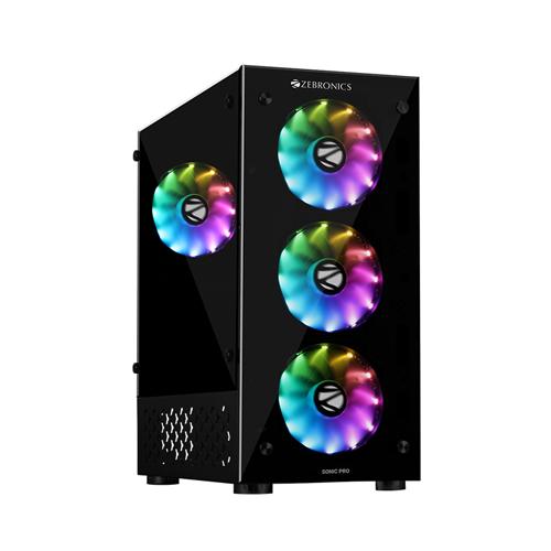 Latest Zebronics Sonic Pro ZEB 942B Gaming Cabinet models pricelist india Zebronics Sonic Pro ZEB 942B Gaming Cabinet dealers price chennai, hyderabad, andhra, telangana, secunderabad, tamilnadu, india