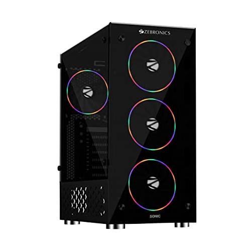 Latest Zebronics Zeb Sonic Gaming Chassis Cabinet models pricelist india Zebronics Zeb Sonic Gaming Chassis Cabinet dealers price chennai, hyderabad, andhra, telangana, secunderabad, tamilnadu, india